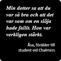 Citat: Min dotter sa att du var så bra och att det var som om en slöja hade fallit. Hon var verkligen stärkt.