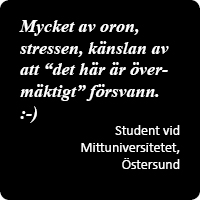 Citat: Mycket av oron, stressen, känslan av att "det här är övermäktigt" försvann.